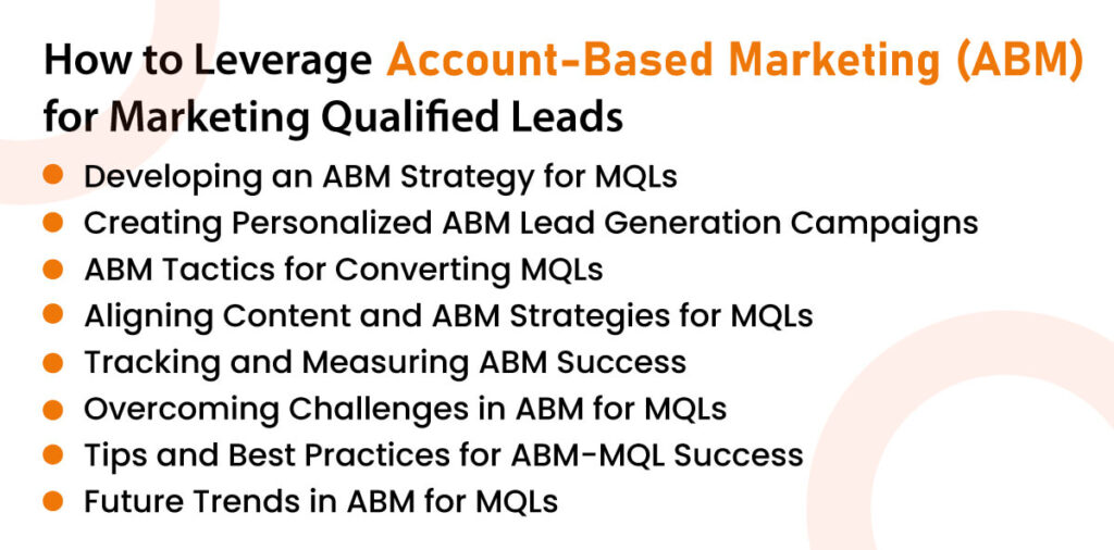 Account based marketing for MQLs