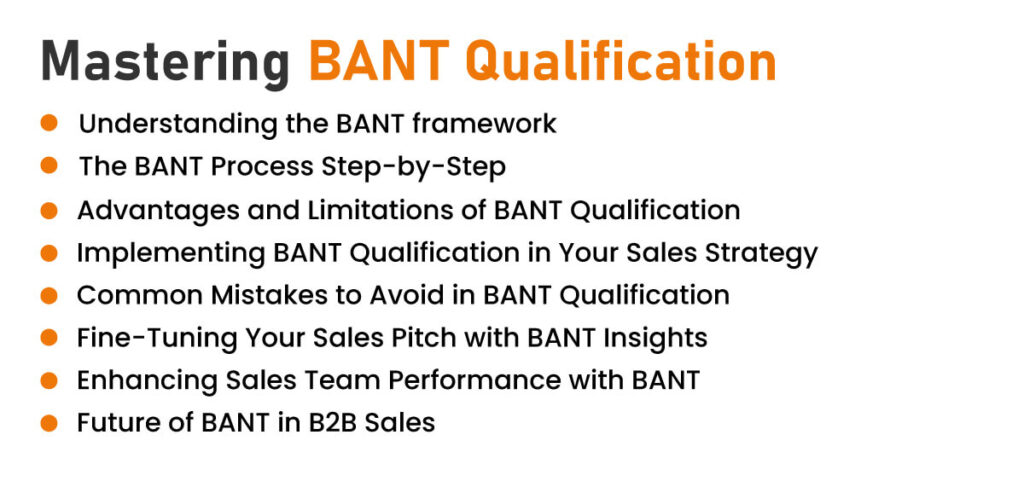 BANT qualification