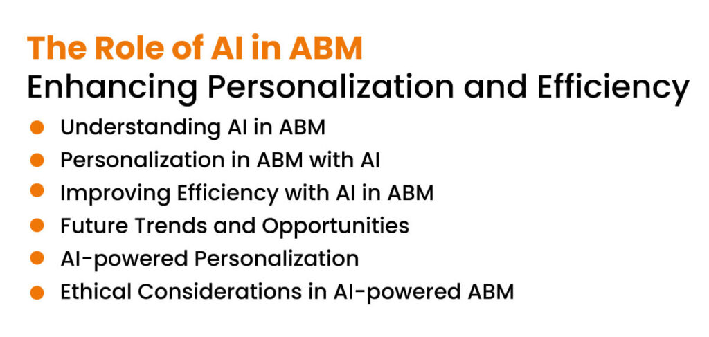 Role of AI in ABM
