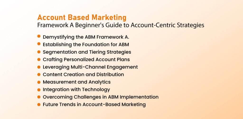 account based marketing framework