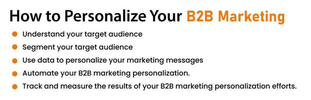 personalize b2b marketing