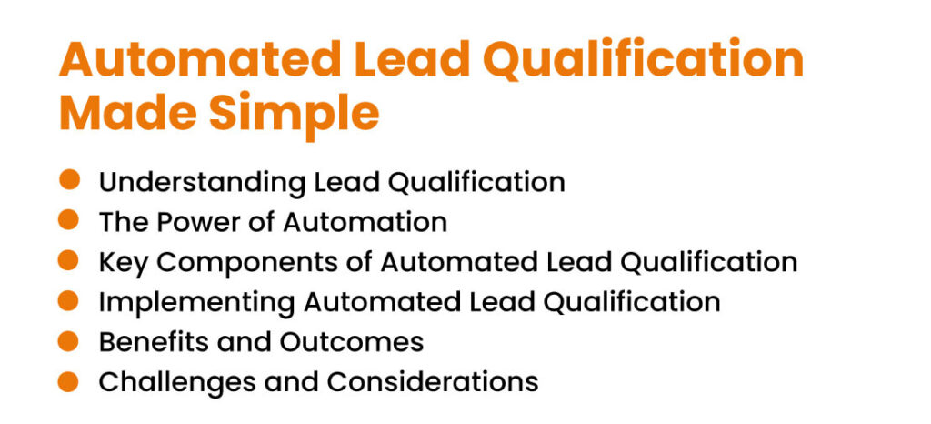 automated lead qualification