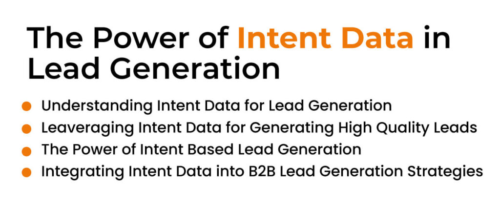 intent data in lead generation