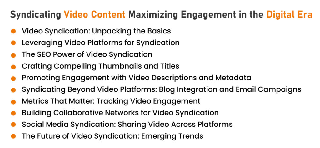 video content syndication