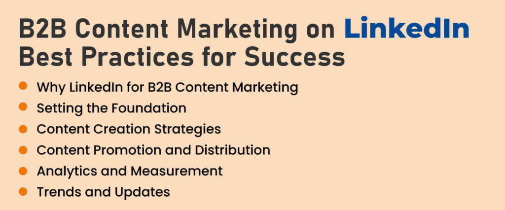 b2b content marketing on linkedin