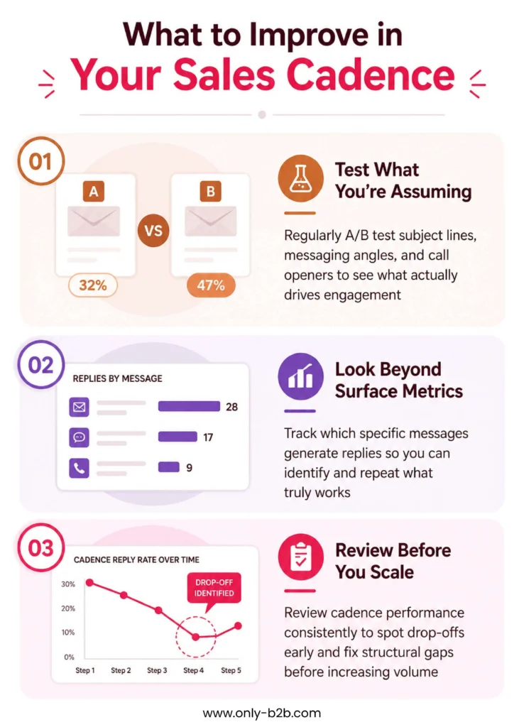 what to improve in your sales cadence